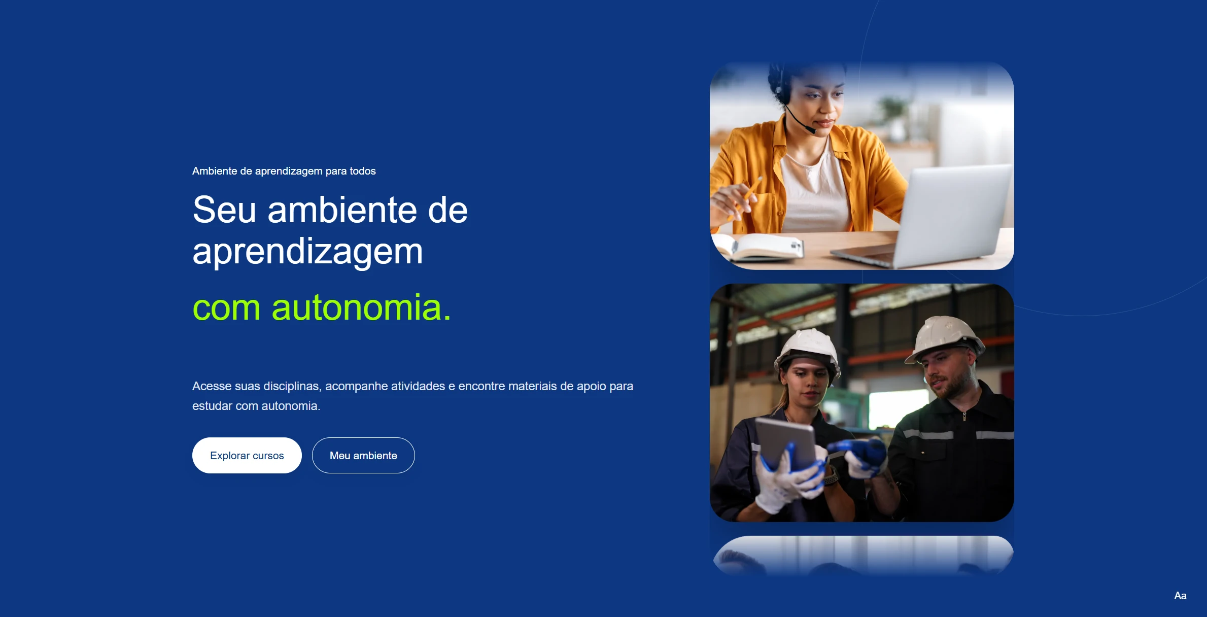 Tema Olam Stream: Página de inicio